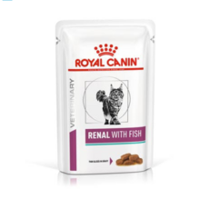 로얄캐닌 캣 레날 위드 피쉬 파우치, 혼합맛, 85g, 1개