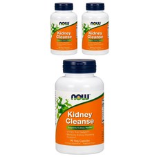 NOW Foods Kidney Cleanse熊果&歐芹複合素食膠囊, 90顆, 3罐