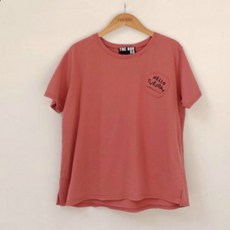 mooiwhite茉衣著 Tuesday 星期二 純色 貼布 上衣 柔霧色調 日系簡約, 深粉, 1個