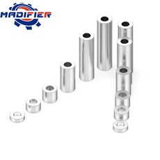 OpenBuilds 알루미늄 스페이서 M5 절연 컬럼 보어 5.1mm 직경 10mm 합금 플랫 개스킷 트랩 3D 프린터 부품, 1)10pcs 5.1x10x3, 03 10pcs 5.1x10x3