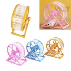 와볼샵 저소음 햄스터 쳇바퀴 1P(색상랜덤) 놀잇감 다람쥐쳇바퀴 미끄럼방지탭