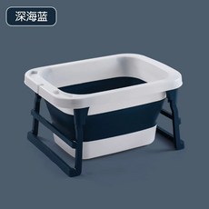 강아지욕조 강아지 애견 목욕통 스파욕조 수영장 목욕탕, 1개, D. 파란색과 흰색강조된 버전