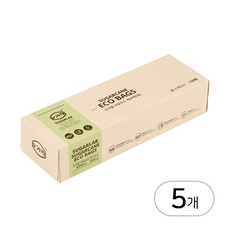 슈가랩 에코백 25cm x 40cm, 대(L), 100개입, 5개