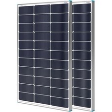 RENOY REGO 200W 태양광 패널 N형 16BB 24V RV 태양광 패널 200와트 고효율 25 루프 보트 캠핑 밴 트레일러 캐빈 오프 그리드 애플리케이션용 IP67 단, 2 Pack 100W Panels