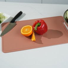 소노리떼 국산 실리콘 도마 파스텔 살균 열탕소독, 피치베이지, 1개