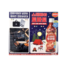 델몬트 스테비아 토마토 400ml 6입 + 캠핑 화로대 세트, 6개