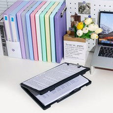 1pc A4 쓰기 보드 파일 상자 2-in-1 문서 및 사진 다기능 보관 사무실용 휴대용 조직 도구, 04 black, 1개