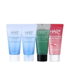 헤어플러스여행키트 단백질 샴푸50ml&단백질 트리트먼트50ml&오프레시샴푸50ml&실크트리트먼트50ml, 1세트