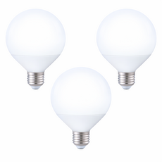 빛샘 LED 볼전구 숏타입 12W, 주광색, 3개