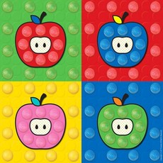 팝아트 물붙이 놀이콘 옥수수 키트 사과 조립 미술활동 테마, 1개, 기본