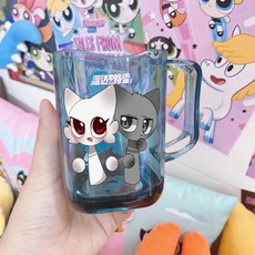 臺灣熱銷 節奏盒子兒童牙刷杯子男孩卡通洗漱可愛刷牙家用牙缸漱口杯寶寶, 升級加厚藍【送萬毛牙刷】-溫達+格雷, 1個