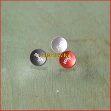 레이카 M6 X1 M10 고무링이 있는 금속 오목 표면 카메라 소프트 셔터 릴리즈 버튼, 03 red black silver