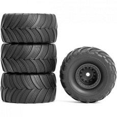 FCX24 호환 RC 카 타이어 SCX24 118 124 모델카 몬스터 트럭 크롤러 액세서리 휠 52x27mm, FCX24 호환 RC 카 타이어 SCX24 118 12