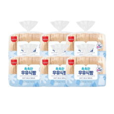 삼립 촉촉한 우유식빵 330g, 6개