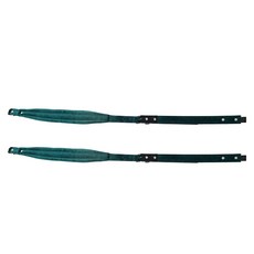 아코디언 스트랩 조절 가능한 PU 가죽 아코디언 숄더 스트랩 패딩 처리된 아코디언 하네스 스트랩 벨트(16-120 베이스용), 녹색