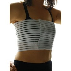 Alpha Medical Elasto-Fit 조절 가능한 가슴 및 가슴 압박 랩 - 수술 후 회복을 위한 프리미엄 지지력과 편안함. L0220 (스몰), Small, 화이트