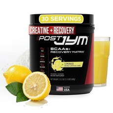 JYM 서플리먼트 사이언스 포스트 짐 리커버리 매트릭스 레모네이트 600g