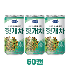 참맑은 헛개차 (업소용) 가성비 미니캔, 60개, 60개, 175ml, 1개입