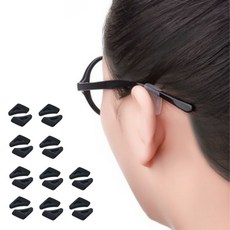 알리오마켓 부드러운 실리콘 안경 다리 고정 귀 고무 받침