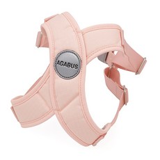 킁킁펫 아가보 강아지 X X형 X자 가슴줄 하네스, 1개, 피치핑크