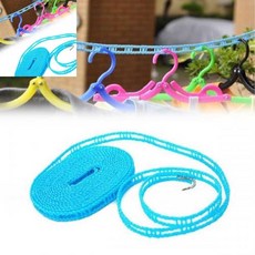 일랴 매직 빨래줄 3미터 5미터 빨래건조대 세탁 옥상빨래줄 베란다빨래줄 캠핑빨래줄, 논슬립빨래줄3m-랜덤