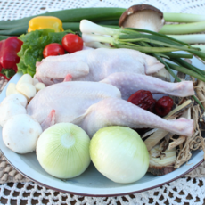 치킨마켓 국내산 냉장 생닭 생닭고기 통닭 삼계 삼계탕용닭 60호 65호 70호(2마리X1팩), 700g, 1개