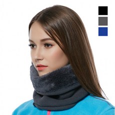 넥워머융기모 남녀공용 겨울 방한 마스크 바라클라바, 블랙, 1개