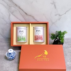 DLIC TEA 暖粹禮盒 多種風味茶葉組合 精美禮盒包裝 送禮自用皆宜, 1個, 高山蜜香紅茶+奶香烏龍