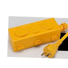 방우형 멀티콘센트 3WAY 1.5SQ 3구 10호 9M 20A two*687do, 1, 1개