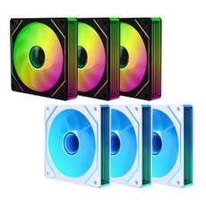 [몬스타기어] 몬스타 가츠 XF120 리버스 [시스템쿨러/120mm] [3PACK] [블랙]