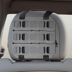 KPFILEH 차량용 견고한 MOLLE 패널 헤드레스트 정리함 EDC 파우치 도구 홀스터 전술 기어 시트 백랙 트럭 장비 마운트 플레이트 오토 인테리어 모듈식 저장 선반, Sunvisor