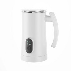 Detao 우유 거품기 자동 우유 거품기 자동 거품메이커 원터치 버튼 우유 거품 우유 데우기 4가지 기능 홈카페 화이트 블랙