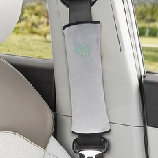 안전벨트 쿠션 목베개 보호대 운전 어깨 압박, 1개, 그레이