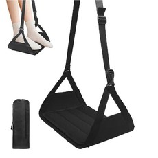 비행기 여행 필수품용 발 해먹 받침대 탈착식 지지 패드 두꺼운 메모리 폼이 있는 조절 가능한 휴대용 및 가능, 비행기 여행 필수품용 발 해먹, 받침대 탈착식 지지 패