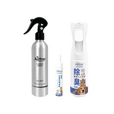 Aether 依鈦 寵物細心呵護組 (除臭抗菌噴霧+保濕修護凝膠), 1組, 470ml