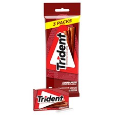 [미국직배송]트리덴트 시나몬 무설탕 껌 3팩 Trident Sugar Free Gum Cinnamon Flavor 3ct, 3개