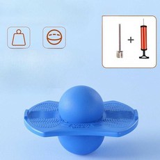 스카이콩콩 무소음 점핑볼 실내운동 밸런스공 유아체육 키성장 다이어트 성인용 점핑, 1개, 기본 블루 (펌프+니들)