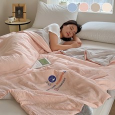 포스니 자수 워싱 양면 간절기이불 차렵이불