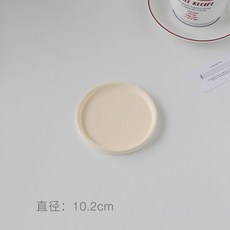 純白小橢圓托盤 戒指耳環收納, 米色小圓托盤