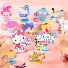 水豚立體拼圖 兒童益智手工DIY紙質玩具 適合幼兒園禮品, 三利拼圖, 1個