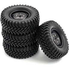 TRX4용 RC 휠 타이어 Axial SCX10 90046용 III AXI03007 키트 4개 세트 110 37mm 19인치 림 크롤러 차량, TRX4용 RC 휠 타이어 Axial SCX10 900