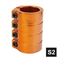 [호환] Mosodso SCS 4 볼트 프로 스턴트 스쿠터 클램프 알루미늄 블랙 HIC 킥 부품 용 교체 핸들 바 액세서, 07 S2 Orange