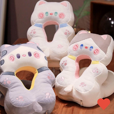 침실 침구 베개 쿠션 사무실 네모 고양이, 화이트캣, 상품 상세페이지 참조 (4053)