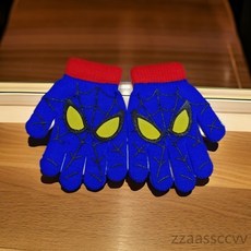 低價優選冬季兒童蜘蛛俠保暖手套針織女童男童卡通手套