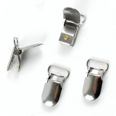스텐 멜빵 집게 캠핑 천막 타프 악어 클립 DIY 의류 부자재 서스펜더 연결 고리 홀더 가방 수선 클램프
