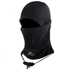 又敗家@山行 神奇3合1帽MC-318(帽子.口罩.頭套)多用途頭巾帽多功能細絨帽保暖帽搖粒絨登山帽休閒帽防寒防風帽, 黑色