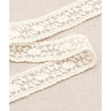 패션스타트 대용량 노블 코튼 케미컬 레이스 2.4cm X 12.6m, 1개, 내추럴