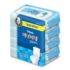 46매X4 화장지 캡형 화장실용 크리넥스 마이비데 59233EA 1(EA), 1개