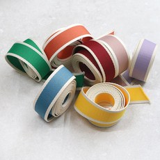 jks 2마) 38mm 배색라인 웨이빙끈(7컬러) 가방끈, 1개, 연보라