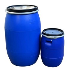 우주밍 플라스틱 드럼통 난타통 PE통 용기 드럼통 원형 150L, 1개, 125L 일반 고리통